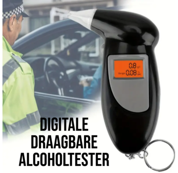 Allernieuwste.nl® Digitale Draagbare Alcoholtester - 11.8 x 7 cm
