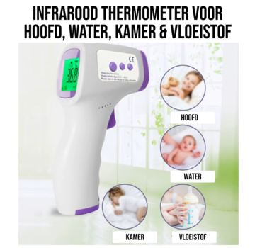 Allernieuwste.nl® Digitale Infrarood Voorhoofdthermometer