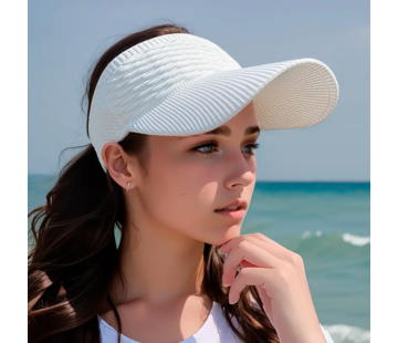 LaGloss Dames Zomer Pet - WIT