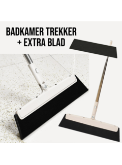 Allernieuwste.nl® Badkamer Vloertrekker Set Incl. Extra Blad