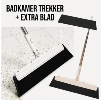 Allernieuwste.nl® Badkamer Vloertrekker Set Incl. Extra Blad