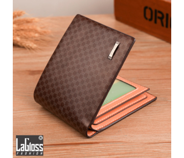 LaGloss Heren Portemonnee Bruin – 11x9.5x1.5 cm