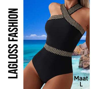 LaGloss Elegant Zwart Badpak Maat L