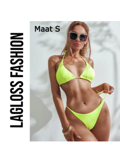 LaGloss 2-Delige Bikini Set Neon Geel – Maat S