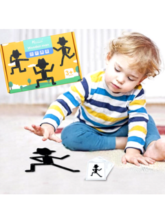 Allernieuwste.nl® Montessori Bewegend Mannetje met Hoed Spel - 3-6 Jaar