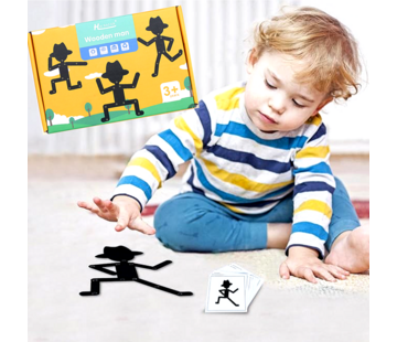 Allernieuwste.nl® Montessori Bewegend Mannetje met Hoed Spel - 3-6 Jaar