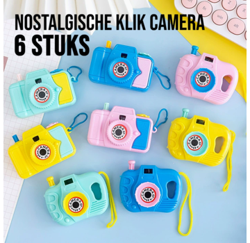 Allernieuwste.nl® 6x Filmcamera voor Kinderen – Nostalgisch Uitdeelcadeau