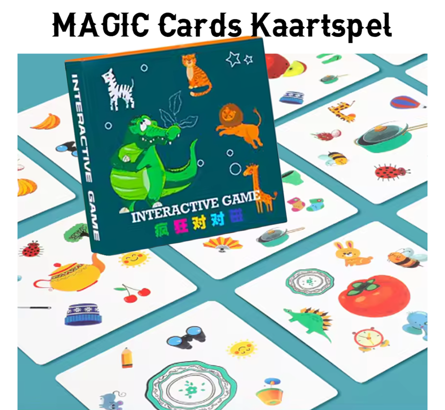 Magic Cards Kaartspel voor Kinderen en Volwassenen – 54 kaarten Interactief Spel – Matching Game