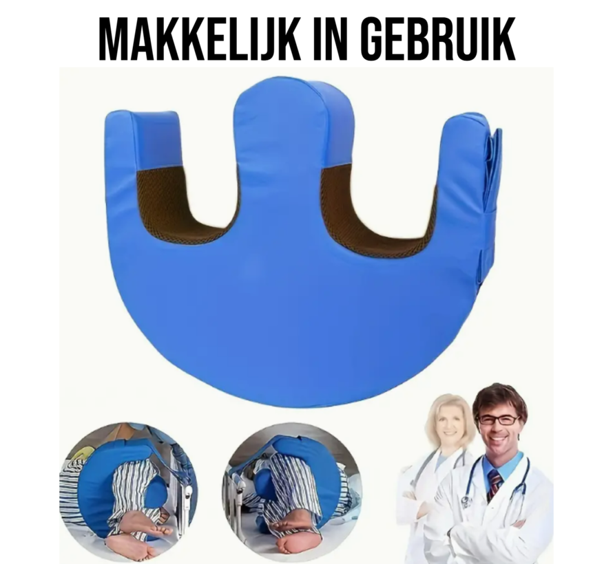 Draaikussen Blauw – Wasbaar Omdraaikussen voor Bedlegerige Patiënten & Ouderen – Anti-Decubitus Zorgkussen – 46x39x8cm
