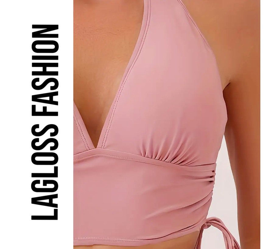 LaGloss® 2-Delige High Cut Roze Bikini Set – Maat S - Trendy & Flatterende Dames Badmode