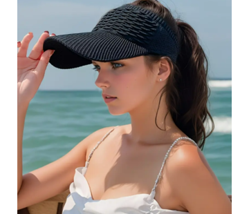 LaGloss Dames Zomer Pet - ZWART