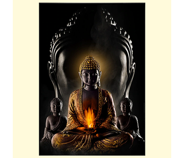Allernieuwste.nl Canvas Schilderij Moderne Boeddha - 60 x 100 cm