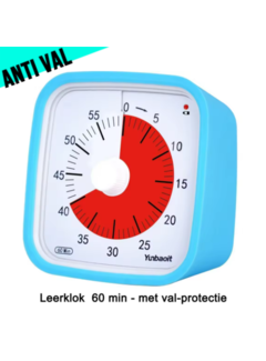 LaGloss Visuele Afteltimer Tijdklok 60 Minuten Blauw Rood