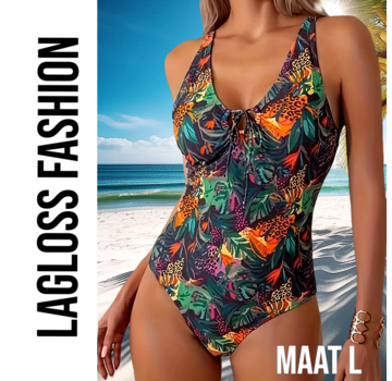 LaGloss Badpak Jungle Print – Maat L