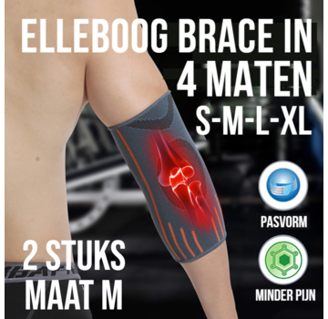 Allernieuwste.nl 2 stuks Ademende Elleboog Arm Brace - Maat M