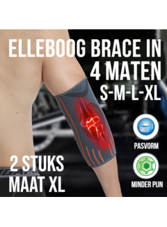 Allernieuwste.nl 2 stuks Ademende Elleboog Arm Brace - Maat XL