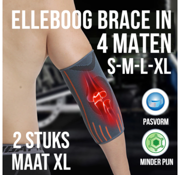 Allernieuwste.nl 2 stuks Ademende Elleboog Arm Brace - Maat XL