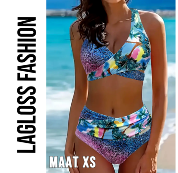 LaGloss 2-Delige Bikini Set – Tropische Print – Maat XS