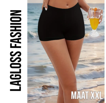 LaGloss Afslankende Dames Zwembroek Zwart – Maat XXL
