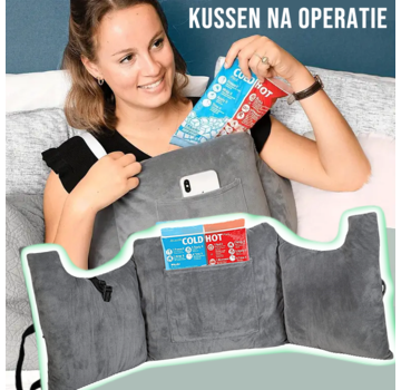 Allernieuwste.nl Post Mastectomiekussen Lumpectomiekussen GRIJS