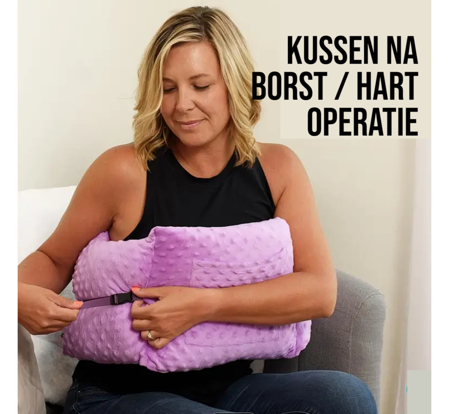 Allernieuwste.nl® Post Mastectomiekussen Lumpectomiekussen Kussen Na Borstkanker Operatie, Borstvergroting of Borstverkleining - Roze %%