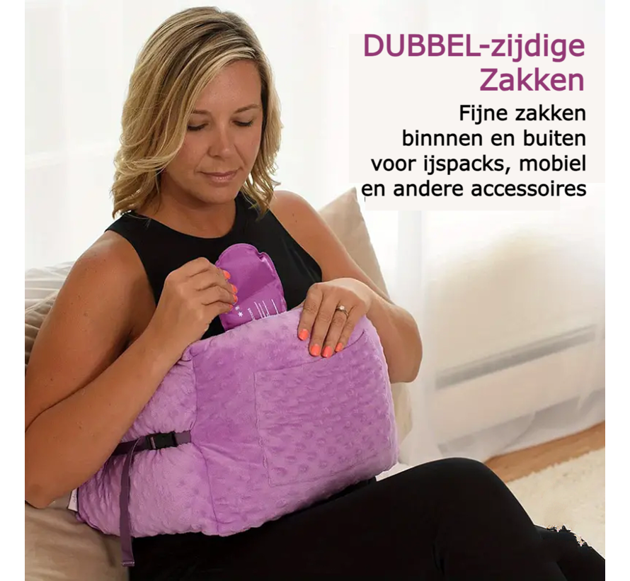 Allernieuwste.nl® Post Mastectomiekussen Lumpectomiekussen Kussen Na Borstkanker Operatie, Borstvergroting of Borstverkleining - Roze %%