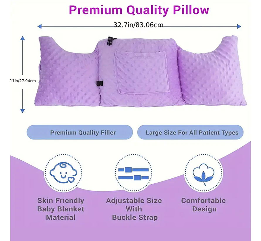Allernieuwste.nl® Post Mastectomiekussen Lumpectomiekussen Kussen Na Borstkanker Operatie, Borstvergroting of Borstverkleining - Roze %%