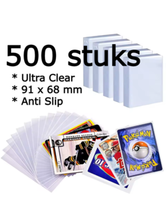 Allernieuwste.nl® 500 Stuks Kaartbeschermhoesjes voor Trading Cards – Verzameling Sleeves– Waterdicht & Stofvrij