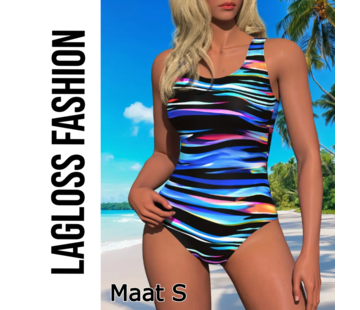 LaGloss Badpak Abstract Design Multicolor – Maat S