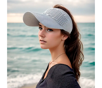 LaGloss Dames Zomer Pet - GRIJS