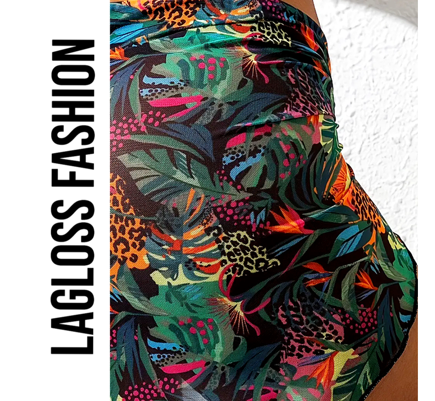 LaGloss® Cover-Up Rok Jungle Design – Sexy Omslagdoek Strandrok voor Dames – Maat S