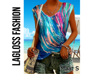 LaGloss Zomerse Tanktop Tuniek Dames - Maat S