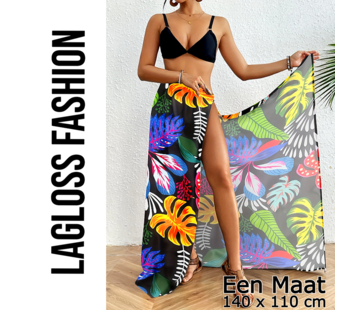 LaGloss Hawaiiaanse Sarong Wikkelrok met Tropische Bloemenprint – One Size
