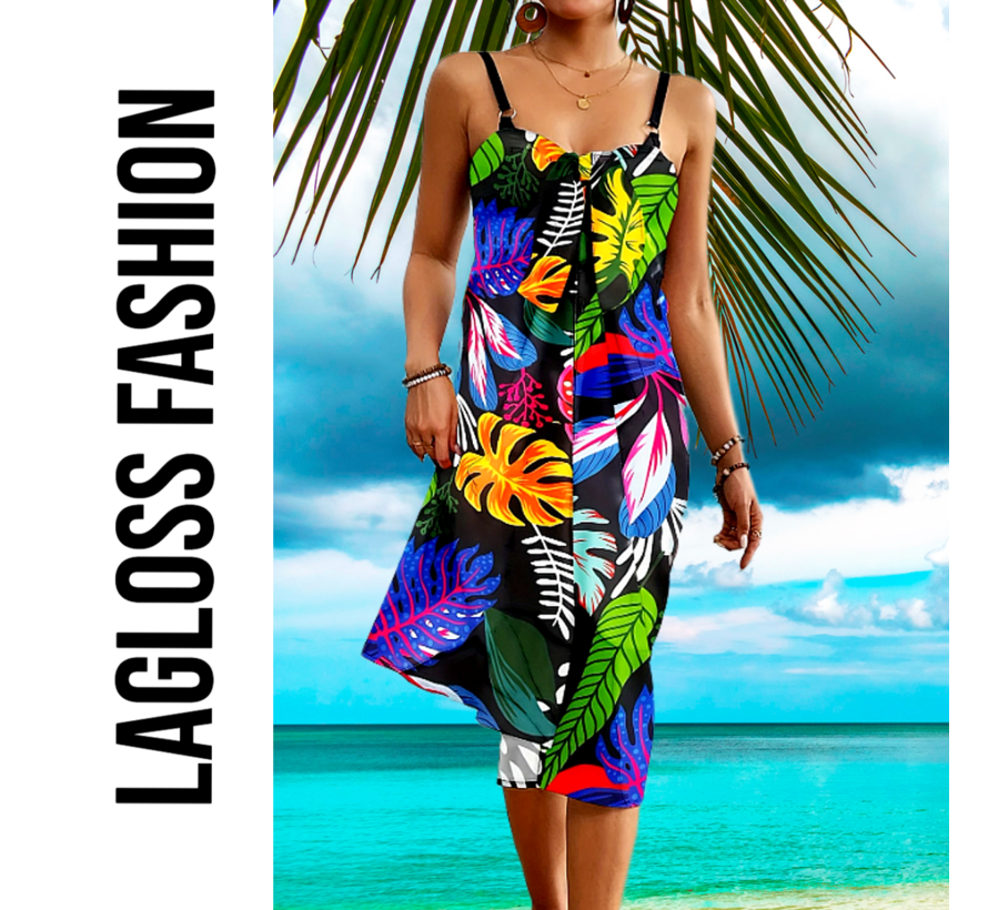 LaGloss® Sarong Rok Dames – Hawaiiaanse Wikkelrok met Tropische Print – Strand & Zwembad – One Size