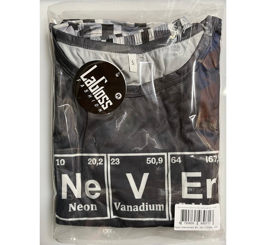 LaGloss® Pyjama Set voor Dames – Huispak met Geruite Broek – Zachte Lounge Pyjama Lente/Zomer Maat S