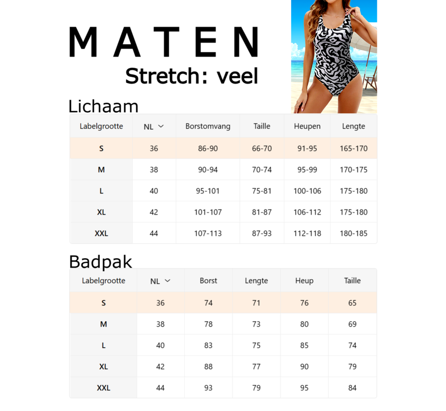 LaGloss® Badpak Dames – Afslankend Eendelige Zwemkleding met Rugloos Detail – Hoge Stretch – Maat L