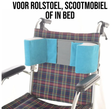 Allernieuwste.nl Rolstoel Zijsteunen Tegen Omvallen - Groen Fleece