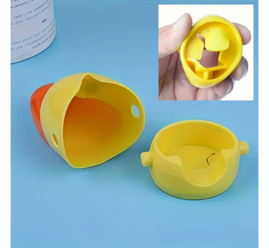 Kinder Kraanverlenger – Schattige Eend – Anti Spat Kraanuitloop 6 × 8,5 cm