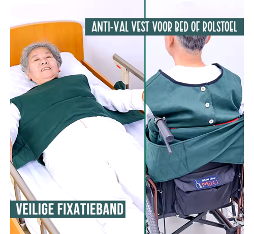 Allernieuwste.nl Allernieuwste.nl® Beschermend Veiligheidsvest voor Bedlegerige Patiënten & Ouderen – Anti-Valvest voor Bed of Rolstoel – Veilige Fixatieband voor Dementie, Alzheimer & Ouderenzorg