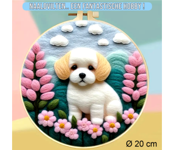 Allernieuwste.nl® DIY Naaldvilt Wolvilt Pakket – Puppy