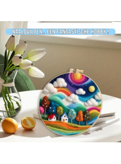 Allernieuwste.nl® DIY Naaldvilt Wolvilt Pakket – Dorpje