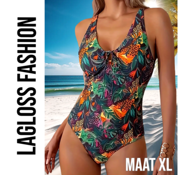 LaGloss Badpak Jungle Print – Maat XL