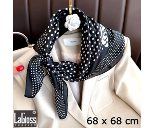 Generisch 2025, sjaal sjaal 70x70cm sjaals band halsdoek dames polka