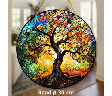 Allernieuwste.nl Raamhanger Raamdecoratie Oude Levensboom 2 - 20 cm