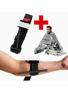 Allernieuwste.nl® Tourniquet + Reddingsdeken Set – EHBO & Survival – 130x210 cm