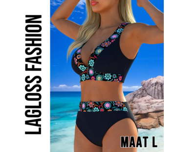 LaGloss 2-delig Dames Bikini Set Mandala Print – Maat L