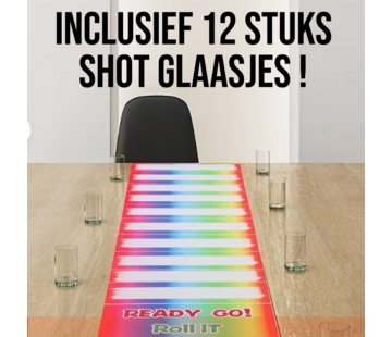 Allernieuwste.nl® Rollende Fles Spel Roll-It – 150cm Vinyl