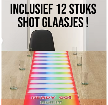 Allernieuwste.nl® Rollende Fles Spel Roll-It – 150cm Vinyl