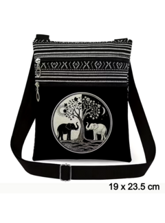 LaGloss Taichi Olifantendruk Schoudertas