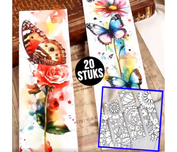 Allernieuwste.nl® 20 stuks Mandala & Bloemen Bladwijzer Set **